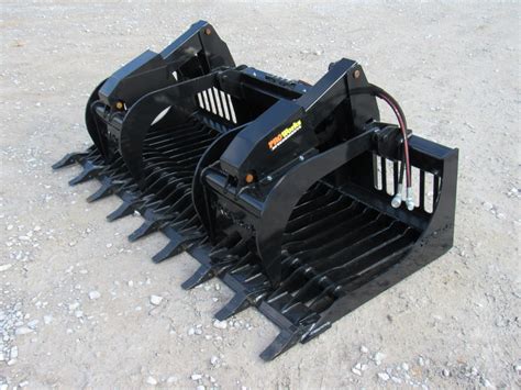 skid steer rock brush grapple|heavy duty skid steer grapple.